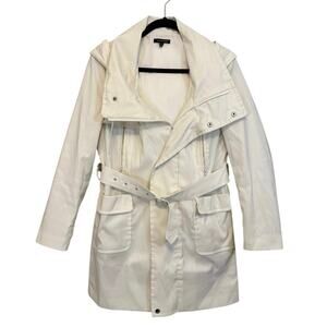 Samuel Dong Trench Coat White Small